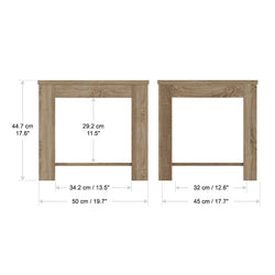 Avf Calibre Side Table Rustic Sawn Oak Living Room Storage-Furniture Kingdom