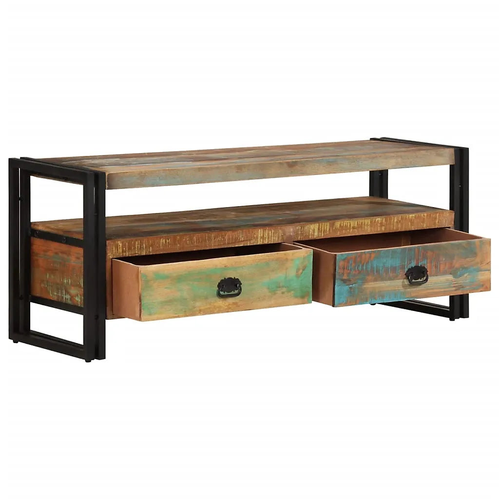 Berkfield TV Cabinet Solid Reclaimed Wood For Living Rooms-Furniture Kingdom