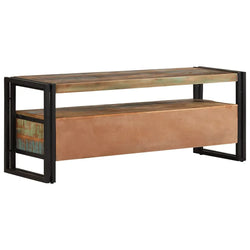 Berkfield TV Cabinet Solid Reclaimed Wood For Living Rooms-Furniture Kingdom