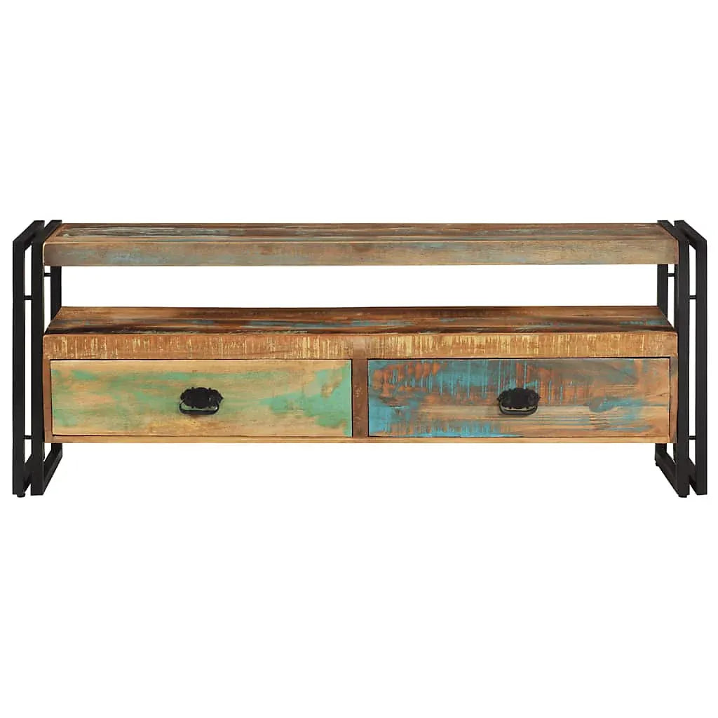 Berkfield TV Cabinet Solid Reclaimed Wood For Living Rooms-Furniture Kingdom