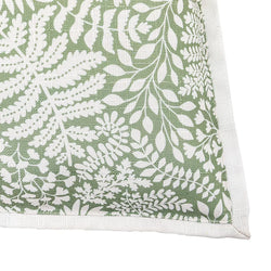 Gallery Leaf Print Cushion Elegant Natural Olive Green Home-Furniture Kingdom