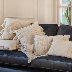 Gallery Sambhar Natural Textured Indoor Cushion Boho Style-Furniture Kingdom