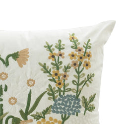 GoodHome Denman Embroidered Cushion Durable Living Room-Furniture Kingdom