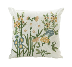 GoodHome Denman Embroidered Cushion Durable Living Room-Furniture Kingdom