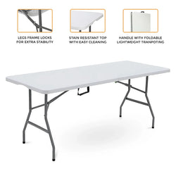 Heavy Duty Folding Trestle Table 6ft For Outdoor Catering-Furniture Kingdom