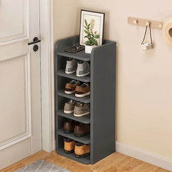 Narrow Tall Shoe Rack 6 Layer For Small Spaces Space Saver-Furniture Kingdom