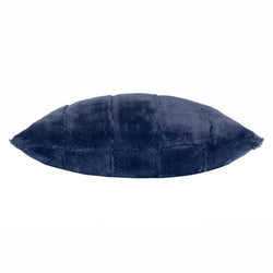 Paoletti Empress Navy Faux Fur Cushion For Home Decor-Furniture Kingdom