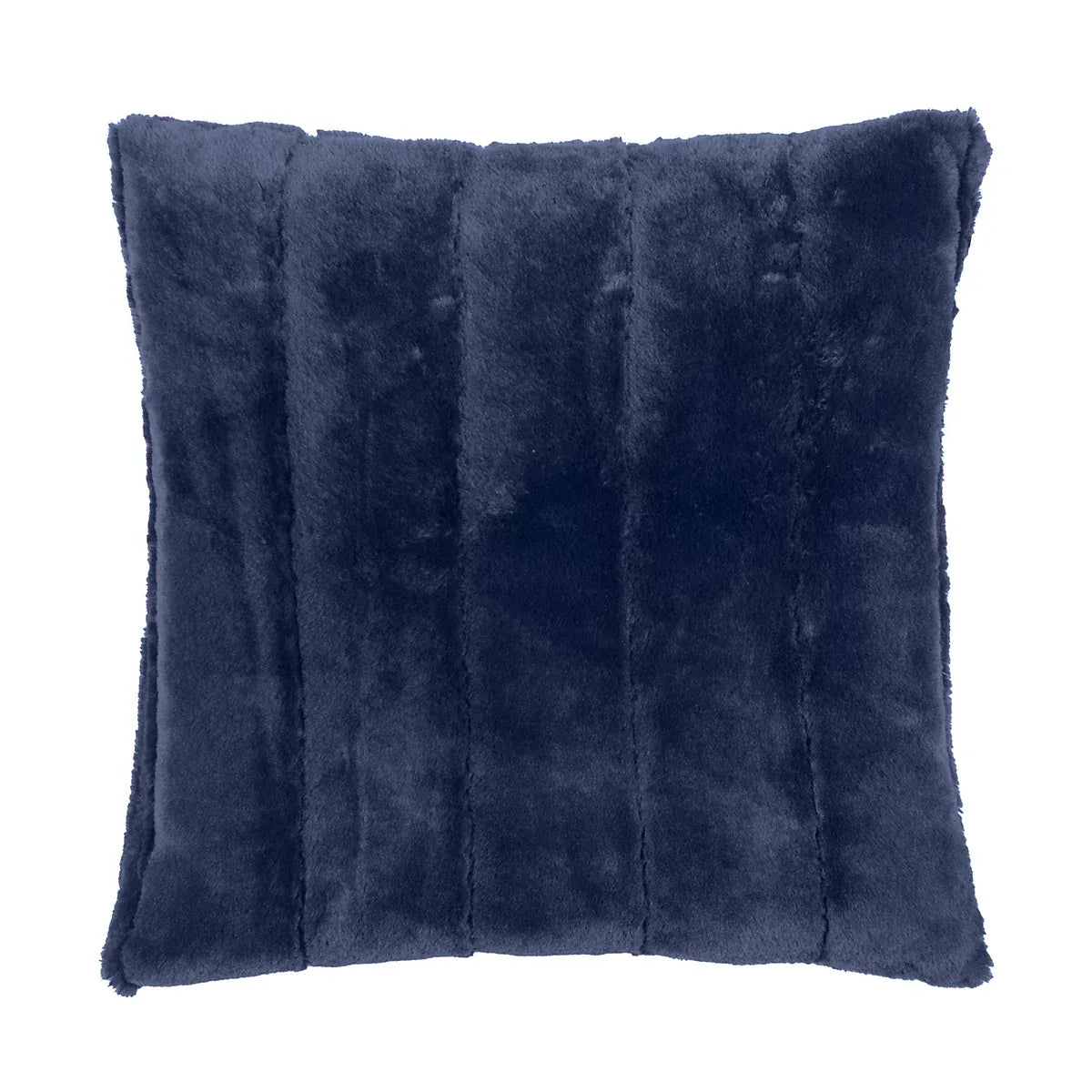 Paoletti Empress Navy Faux Fur Cushion For Home Decor-Furniture Kingdom
