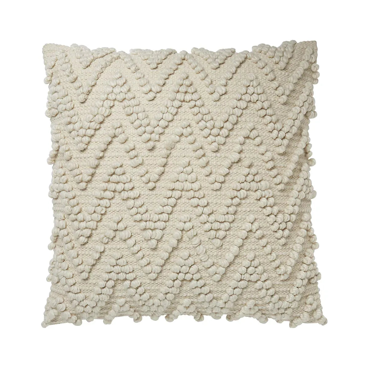 Pondicherry Beige Chevron Indoor Cushion Living Room 50cm-Furniture Kingdom