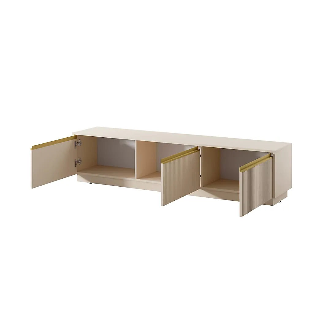 Royal Beige TV Cabinet For Living Room Media Storage-Furniture Kingdom