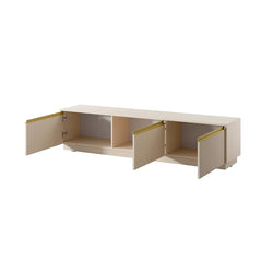 Royal Beige TV Cabinet For Living Room Media Storage-Furniture Kingdom