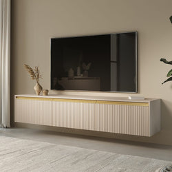 Royal Beige TV Cabinet For Living Room Media Storage-Furniture Kingdom