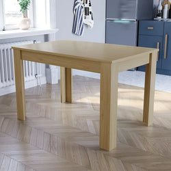 Vida Designs Medina Oak 4 Seater Dining Table Sturdy Family-Furniture Kingdom